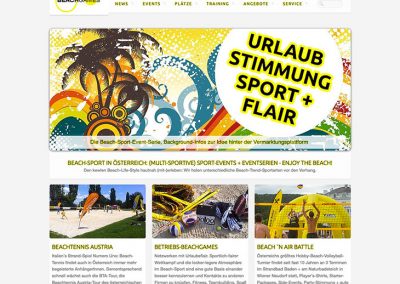 BEACHGAMES - Website