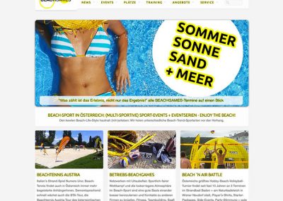 BEACHGAMES - Website