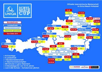 Schulbeach Cup - Österreich - Tour - Karte