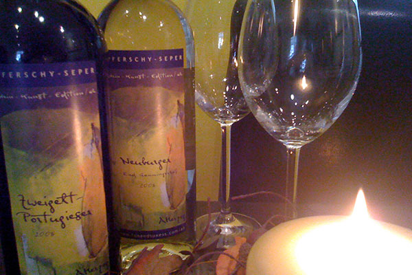 Wein-Kunst-Etikett für Angelika Herzog