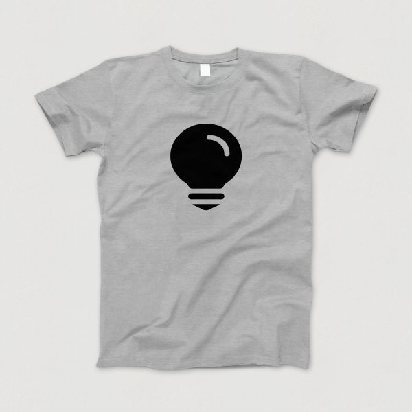 Awesome-Shirt, grau-meliert, "Idee" (schwarz)