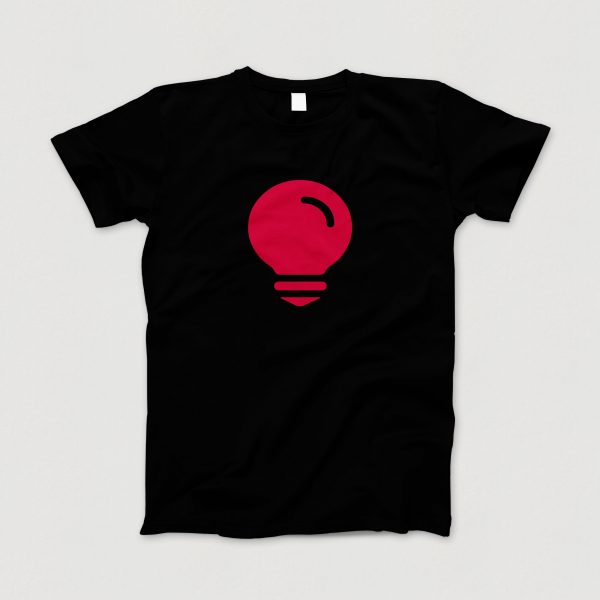 Awesome-Shirt, schwarz, "Idee" (rot)