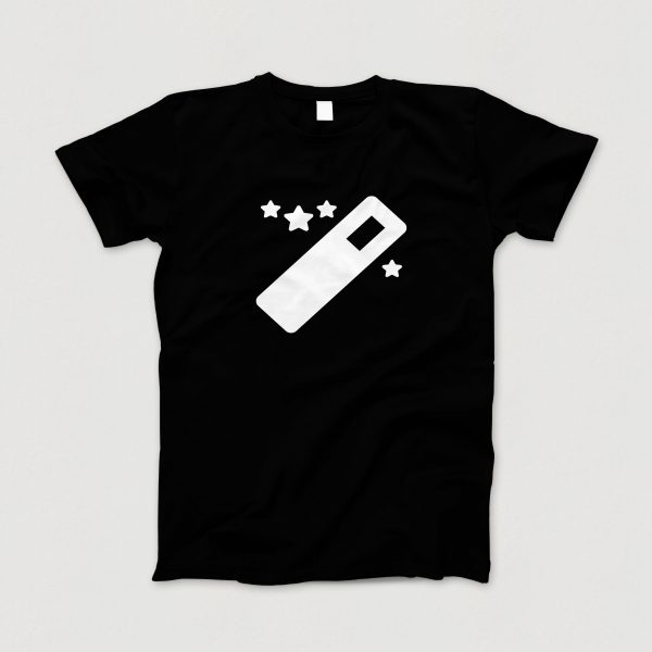Awesome-Shirt, schwarz, "Magic" (weiss)