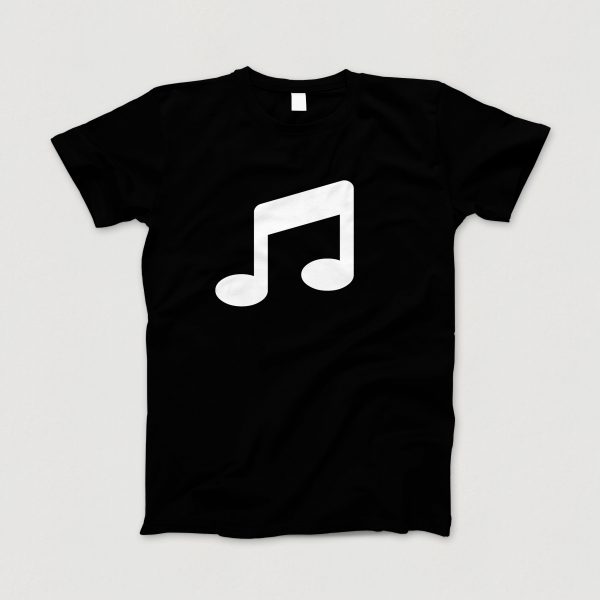 Awesome-Shirt, schwarz, "Musik" (weiss)