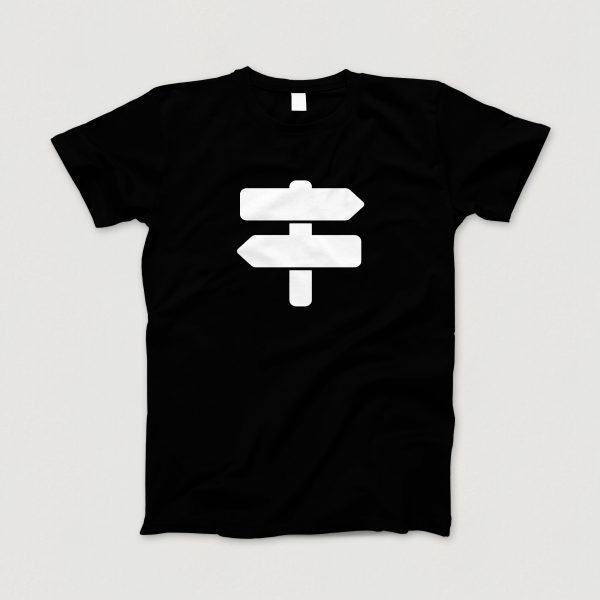 Awesome-Shirt, schwarz, "Weg" (weiss)