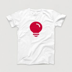 Awesome-Shirt, weiss, "Idee" (rot)