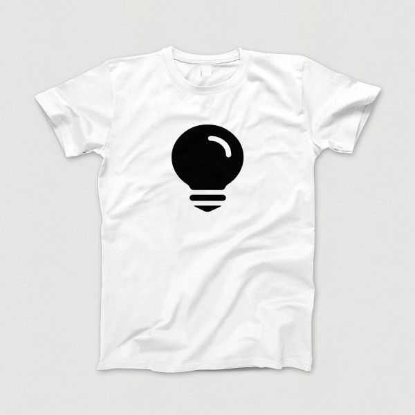 Awesome-Shirt, weiss, "Idee" (schwarz)