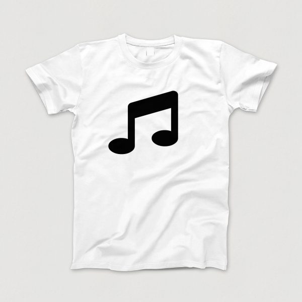 Awesome-Shirt, weiss, "Musik" (schwarz)