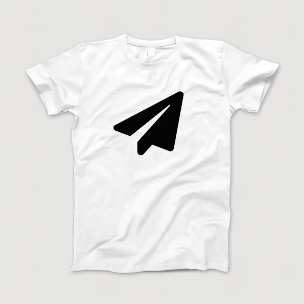 Awesome-Shirt, weiss, "Papierflieger" (schwarz)