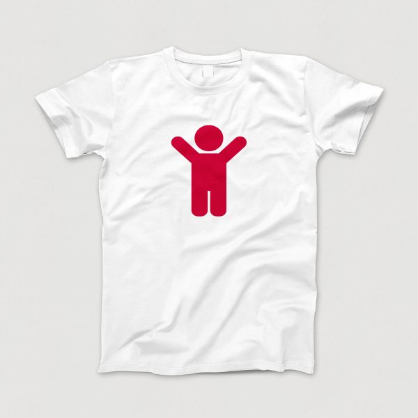 Awesome-Shirt, weiss, "Sport" (rot)